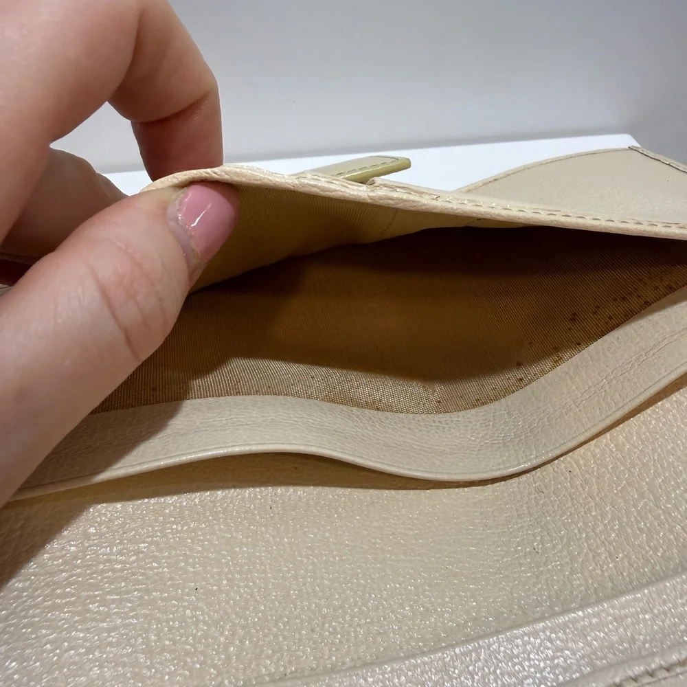 Christian Dior Trotteur Saddle Floral Embroidered Wallet